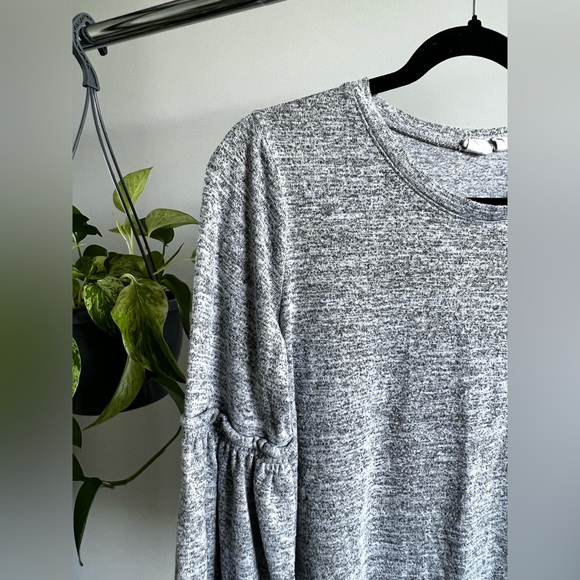 Grey marl long sleeve top - Picture 2 of 3